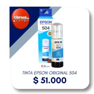 Tinta Epson 504 Cyan