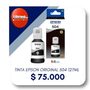 tinta Epson original 504 127ml Black