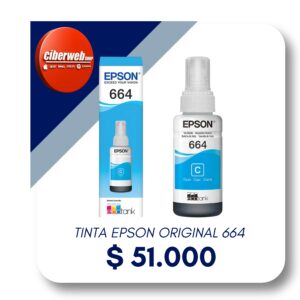 Tinta Epson 664 Cyan