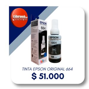 Tinta Epson 664 Black