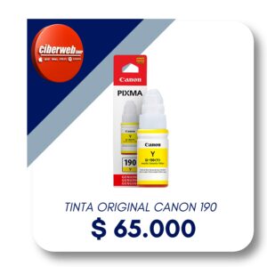 Tinta Canon Original 190 Yellow