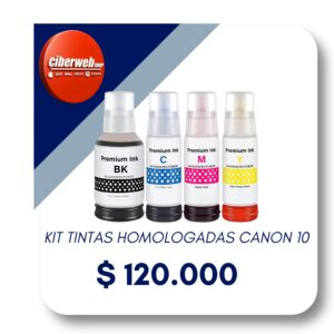 Kit de Tintas homologadas Canon 10